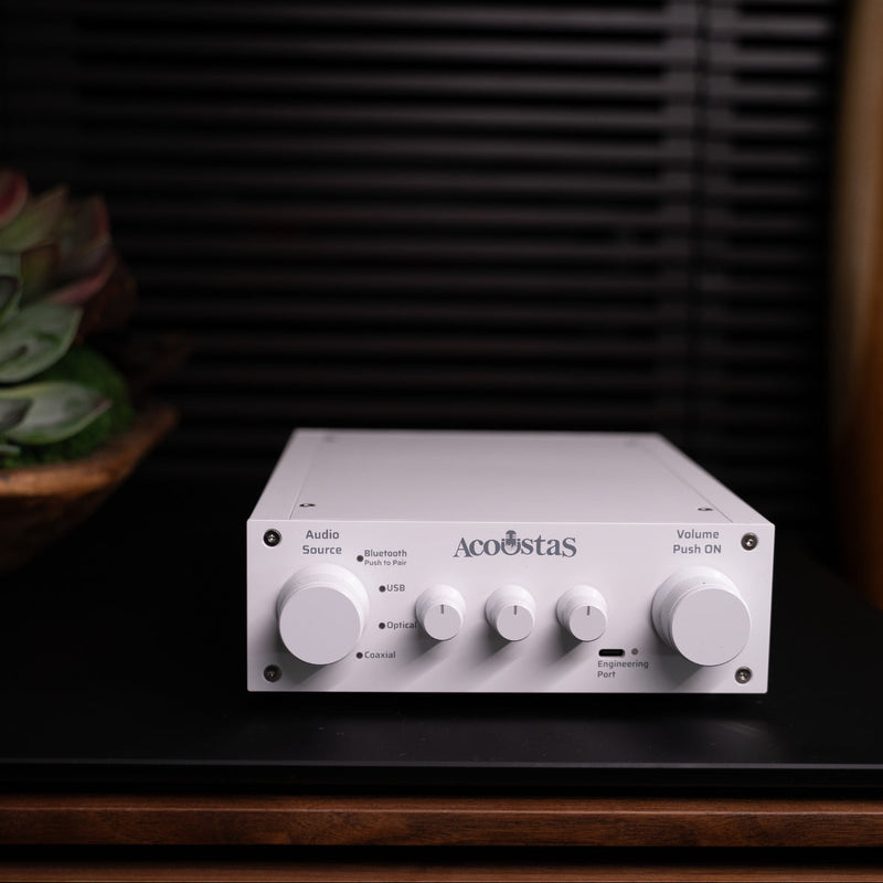 Acoustas AC650 DSP Amplifier - Deluxe Edition in White