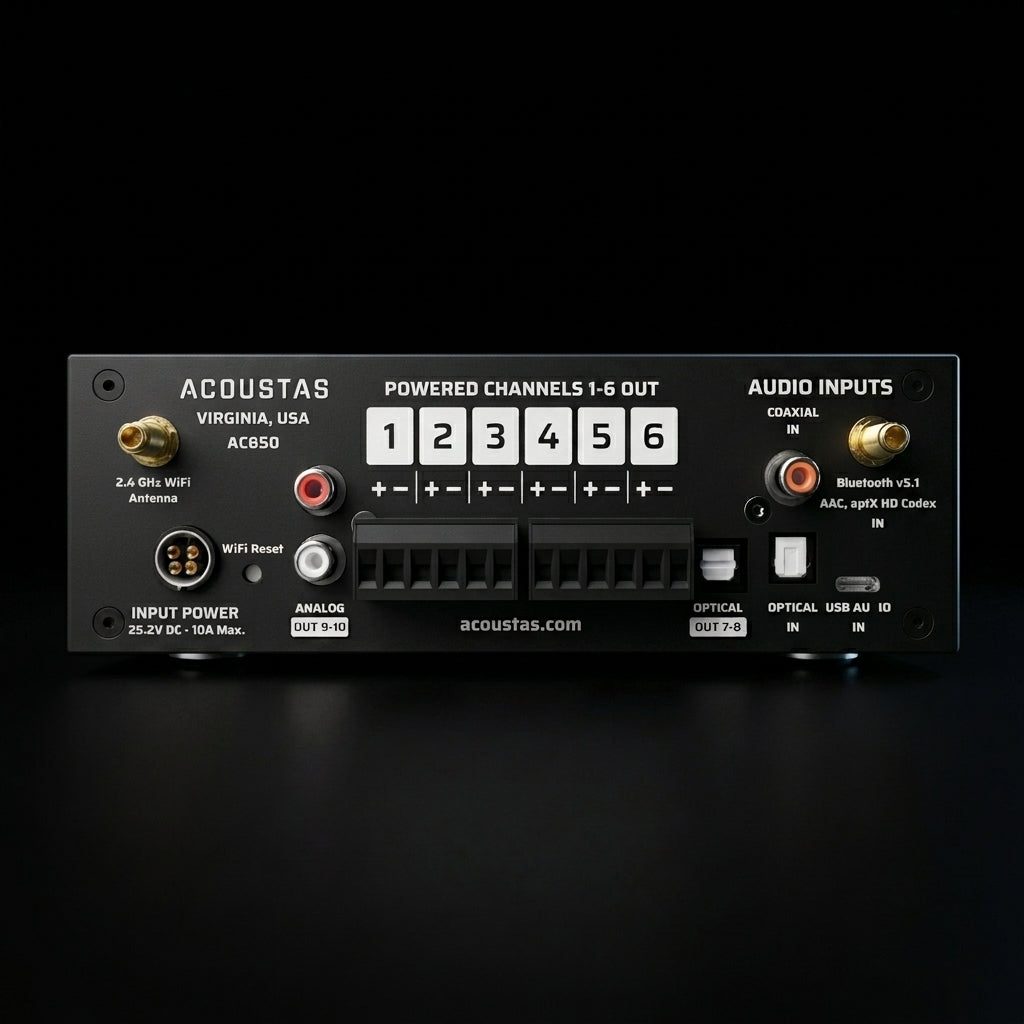 AC650 DSP Amplifier - Onyx Black