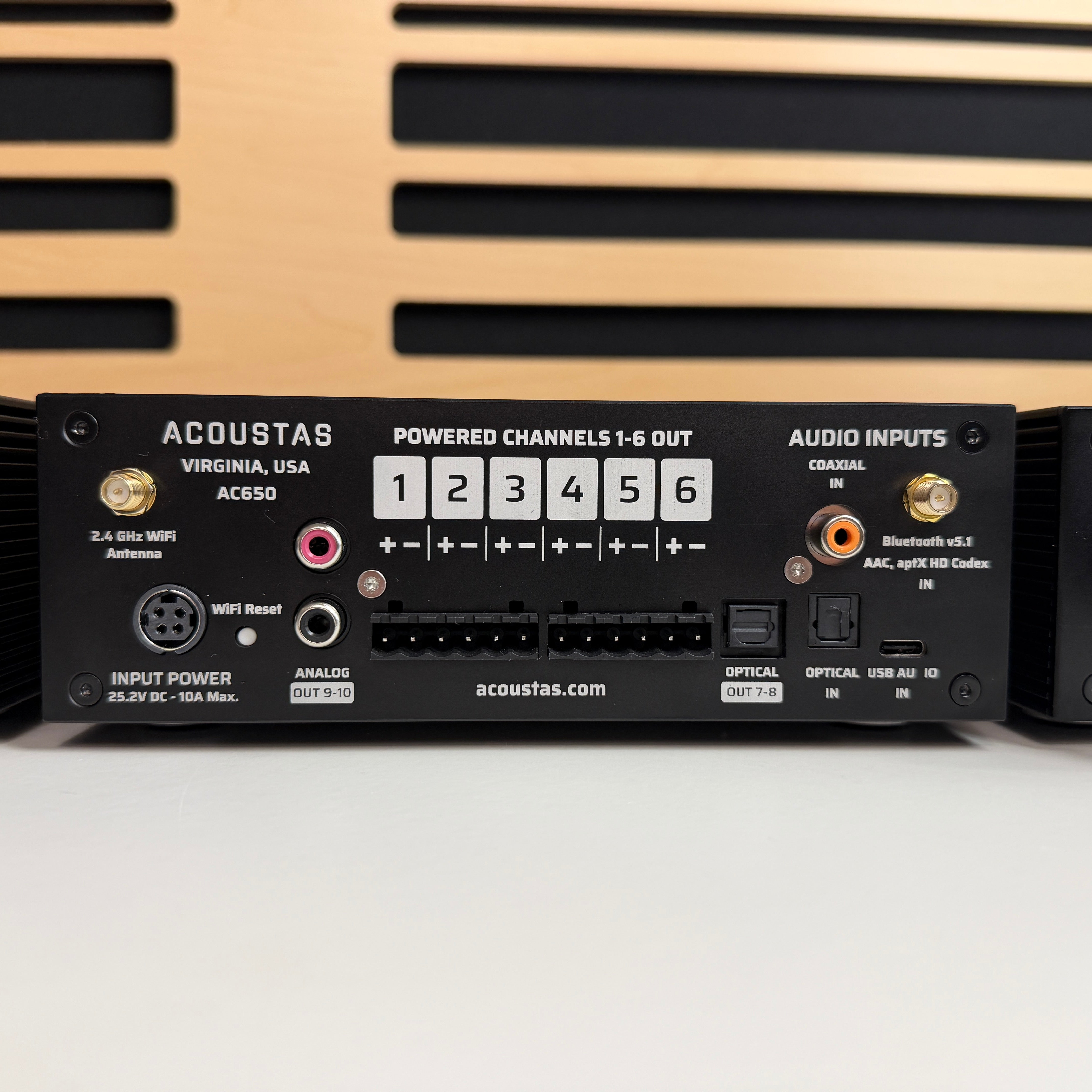 AC650 Production - Space Black - Multichannel DSP Amplifier