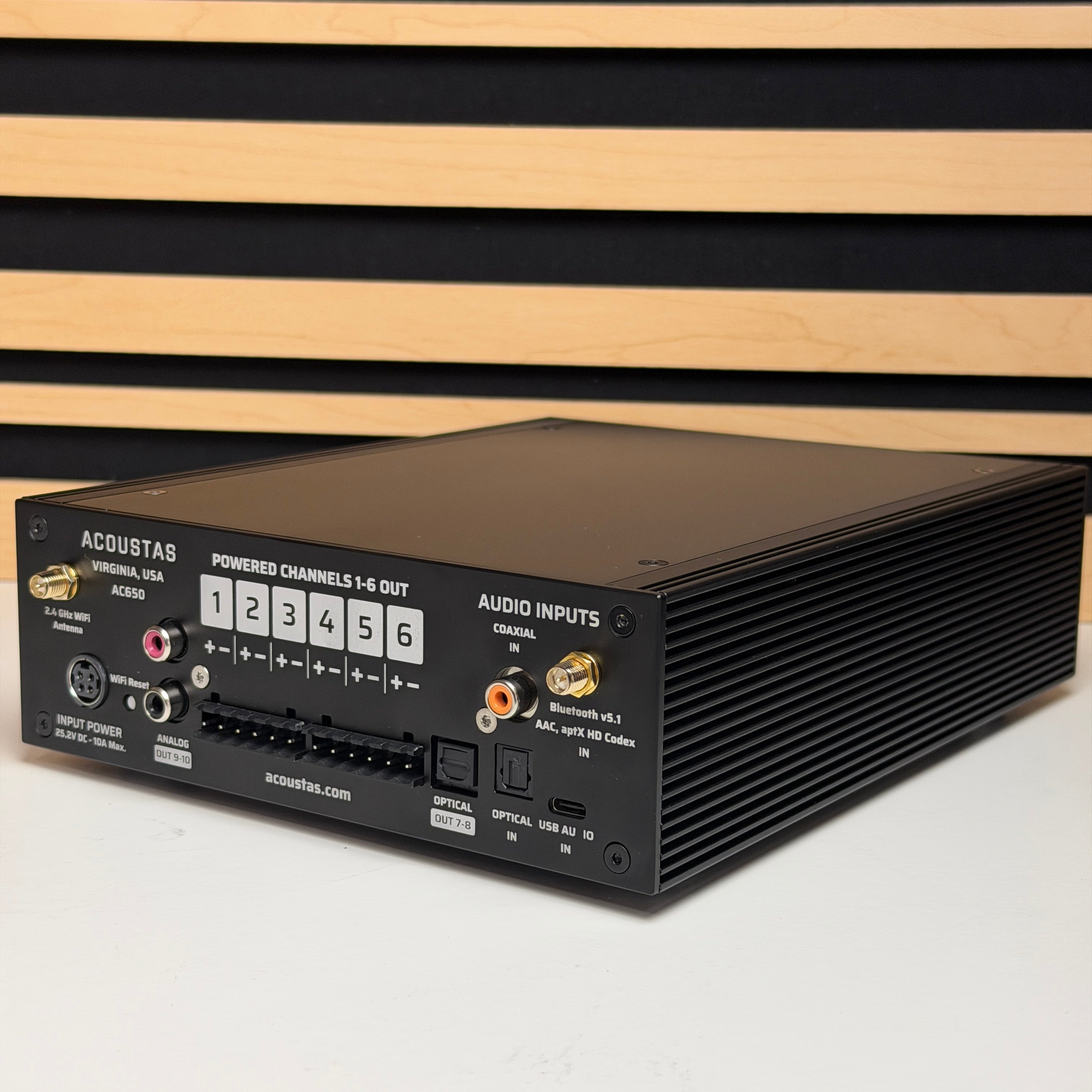 AC650 Production - Space Black - Multichannel DSP Amplifier