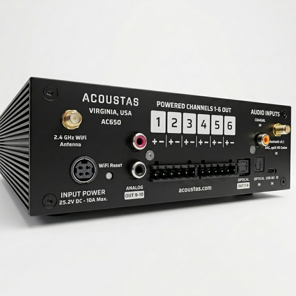 AC650 DSP Amplifier - Onyx Black