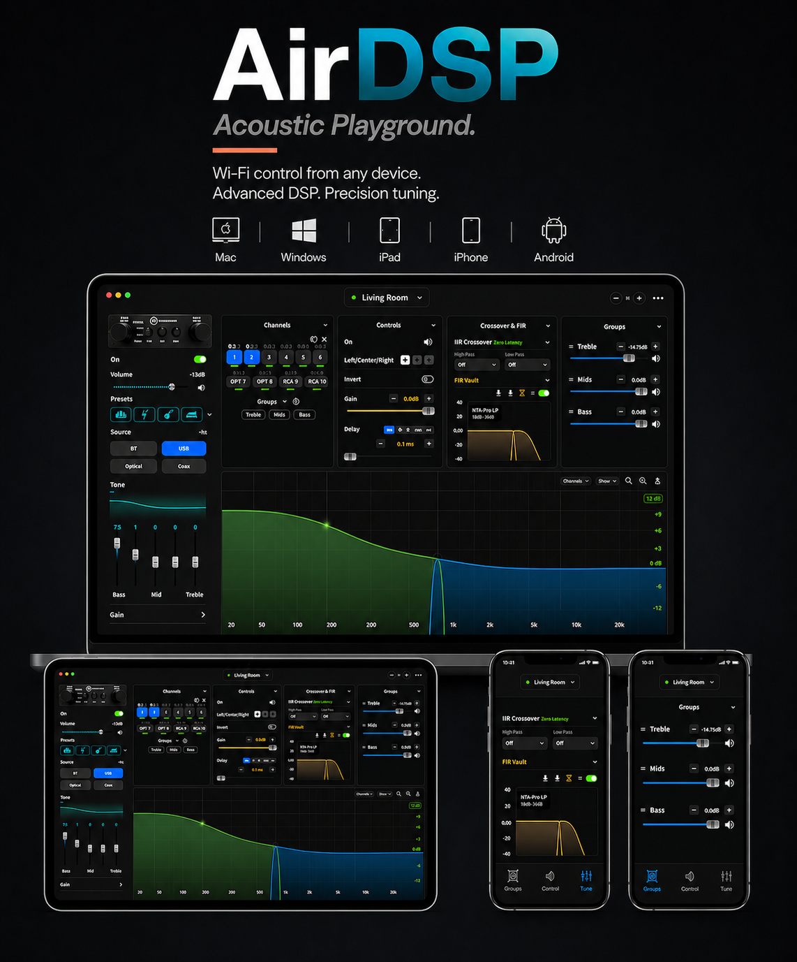 AC650 DSP Amplifier - Onyx Black