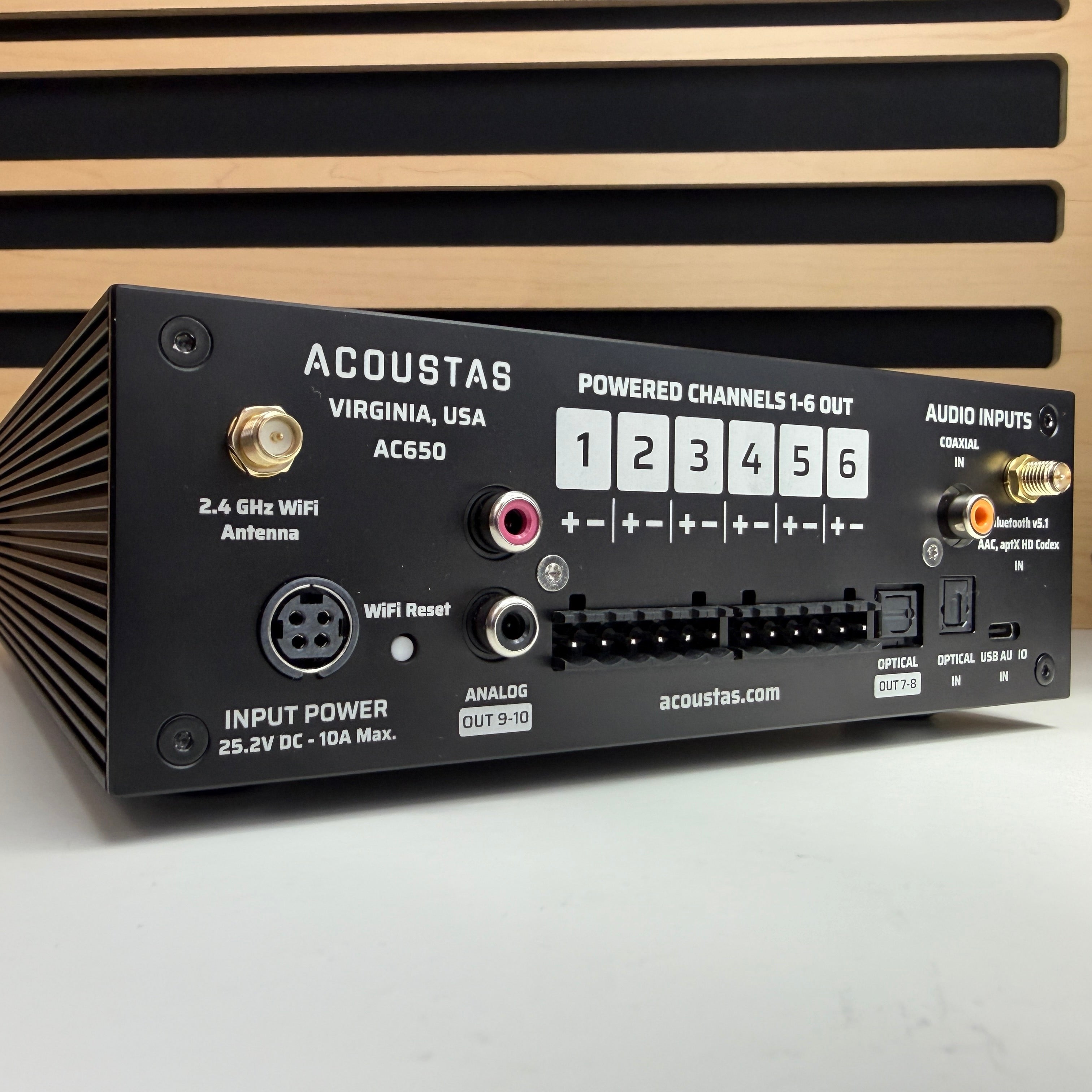 AC650 Production - Space Black - Multichannel DSP Amplifier